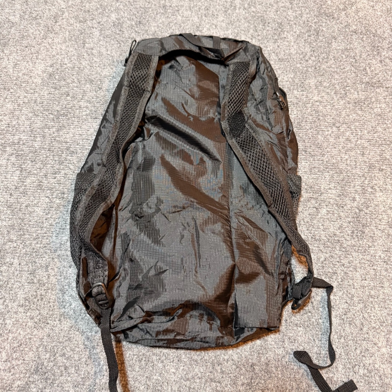 NEW Back Hike Backpack Black Lightweight Foldable Packable Outdoor Hiking