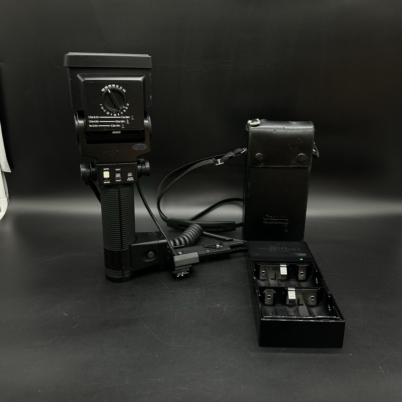 Canon Speedlite 577G Flash Unit & Transistor Pack G, Sensor Unit G20,Bracket