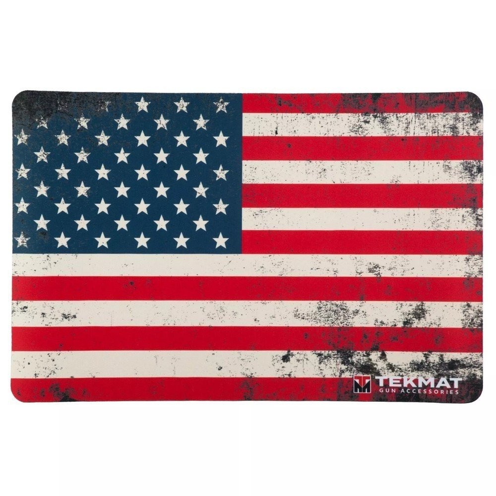 Tekmat 11"x17" Cleaning Mat Old Glory US Flag Red-White-Blue - TEKR17USFLAG01