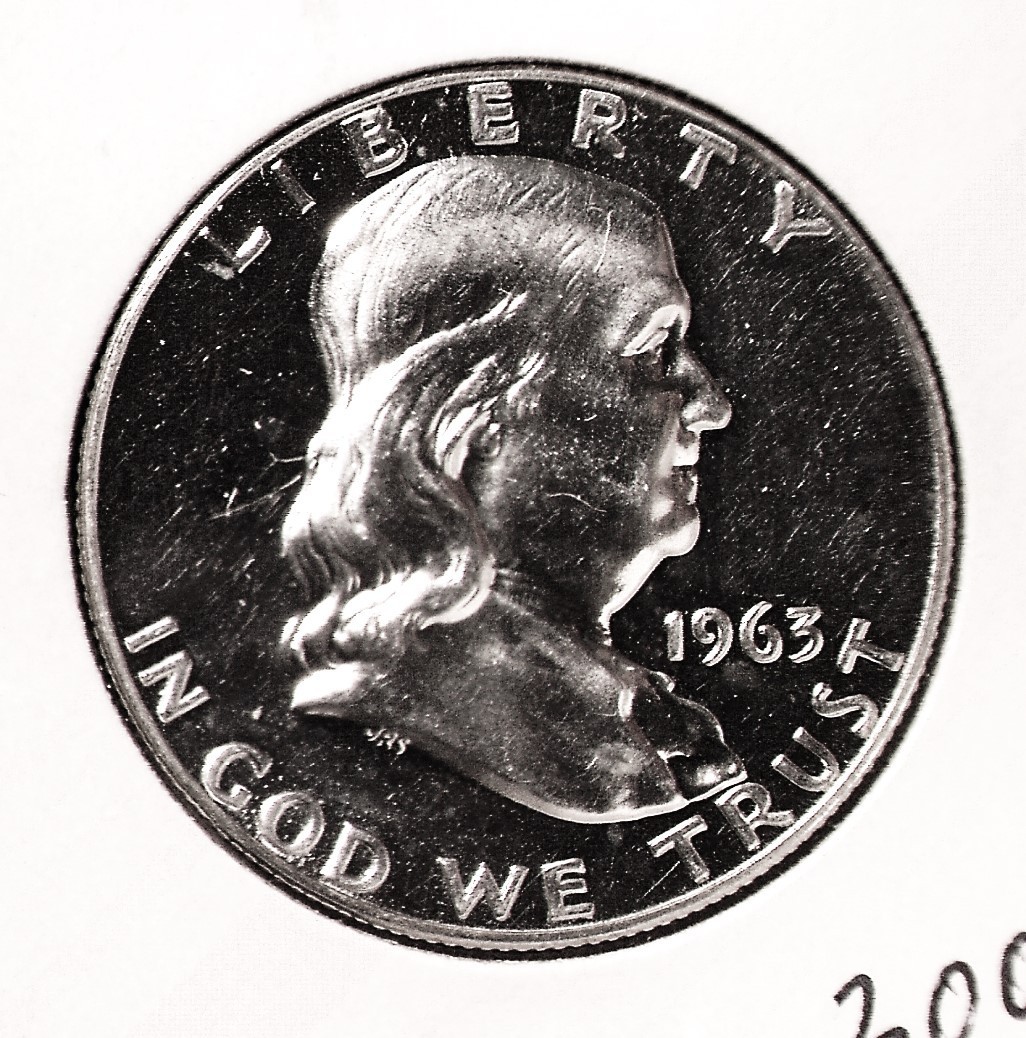 1963 Franklin Half Dollar, Proof #3002
