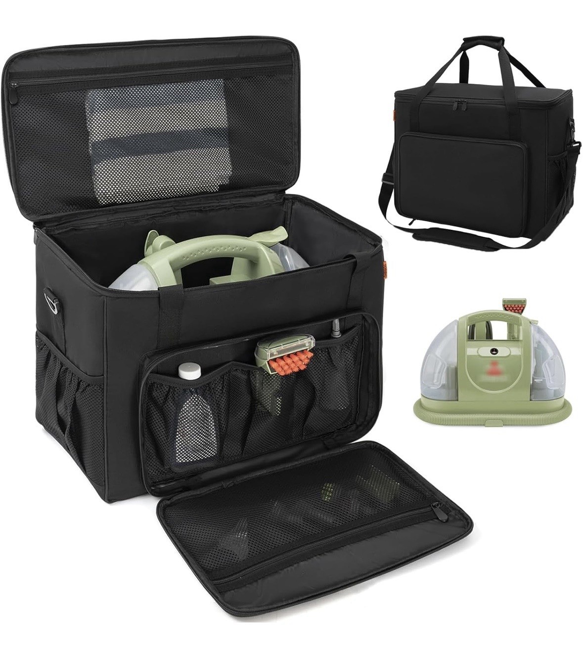 Storage Bag Compatible With Bissell Green Machine Upholstery Cleaner 1400b/3353/