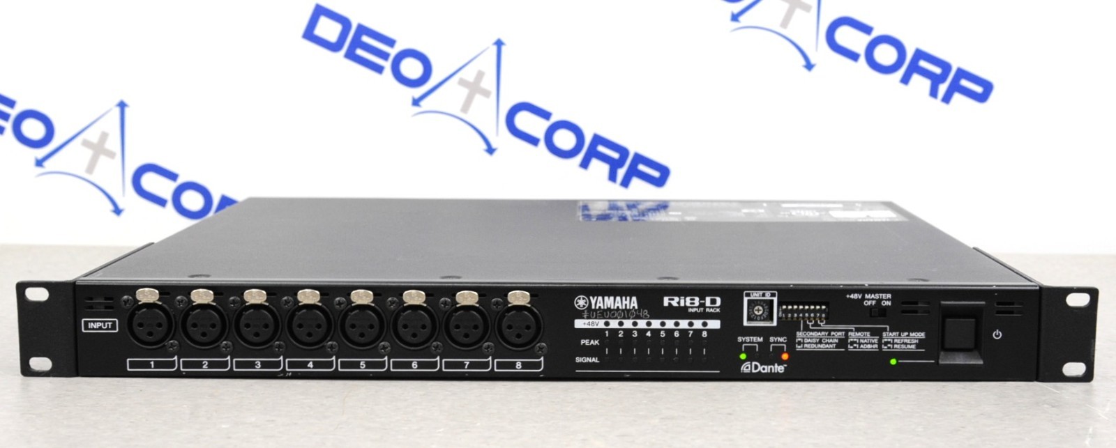 Yamaha Ri8-D 8-Channel Dante Remote Input Rack