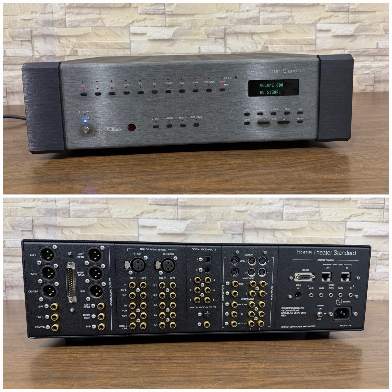 Krell Home Theater Standard HTS 5.1 Surround Sound Processor Preamp Made in USA