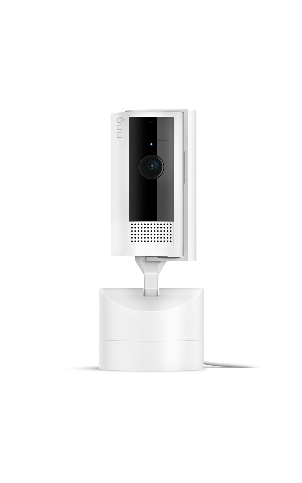 Ring Pan-Tilt Indoor Cam Plug-In White 1080p HD Security Camera NEW