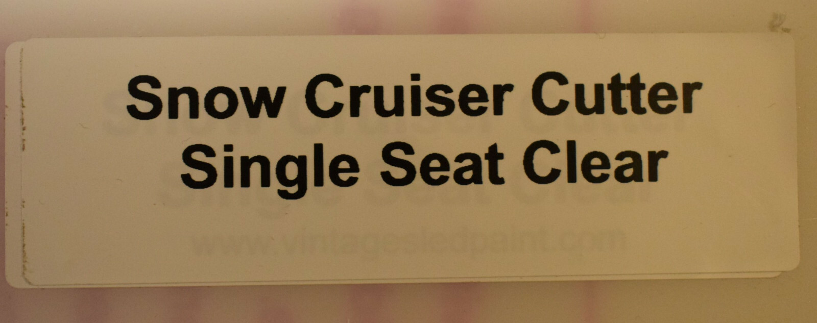 Windshield Sno Cruiser Kutter Cutter Smoked One Seat Sleigh
