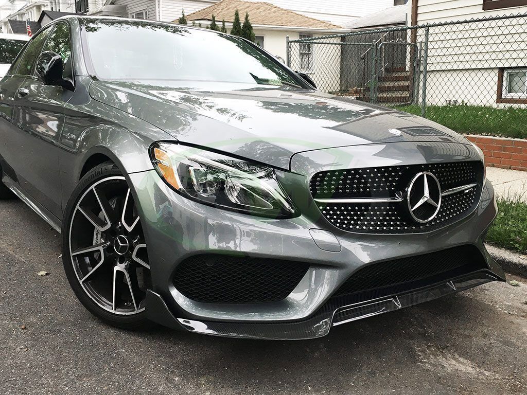 Front Bumper Grill Grille For Mercedes Benz 2015-2018 W205 C250 C180 C200 C300
