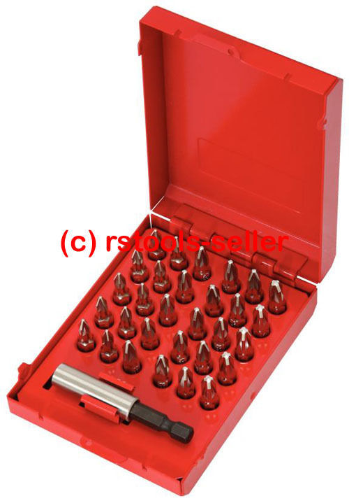 KS TOOLS 1/4 " Assortimento Bit 31-TLG. IN Rivestito IN Metallo 911.2047 Bit Box