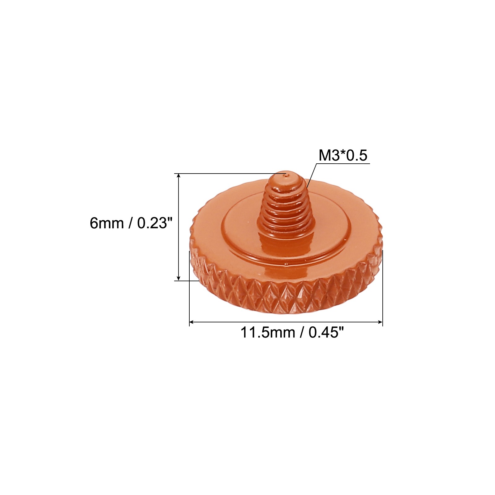 Camera Shutter Button 3pcs Shutter Release Button Knurled, Orange
