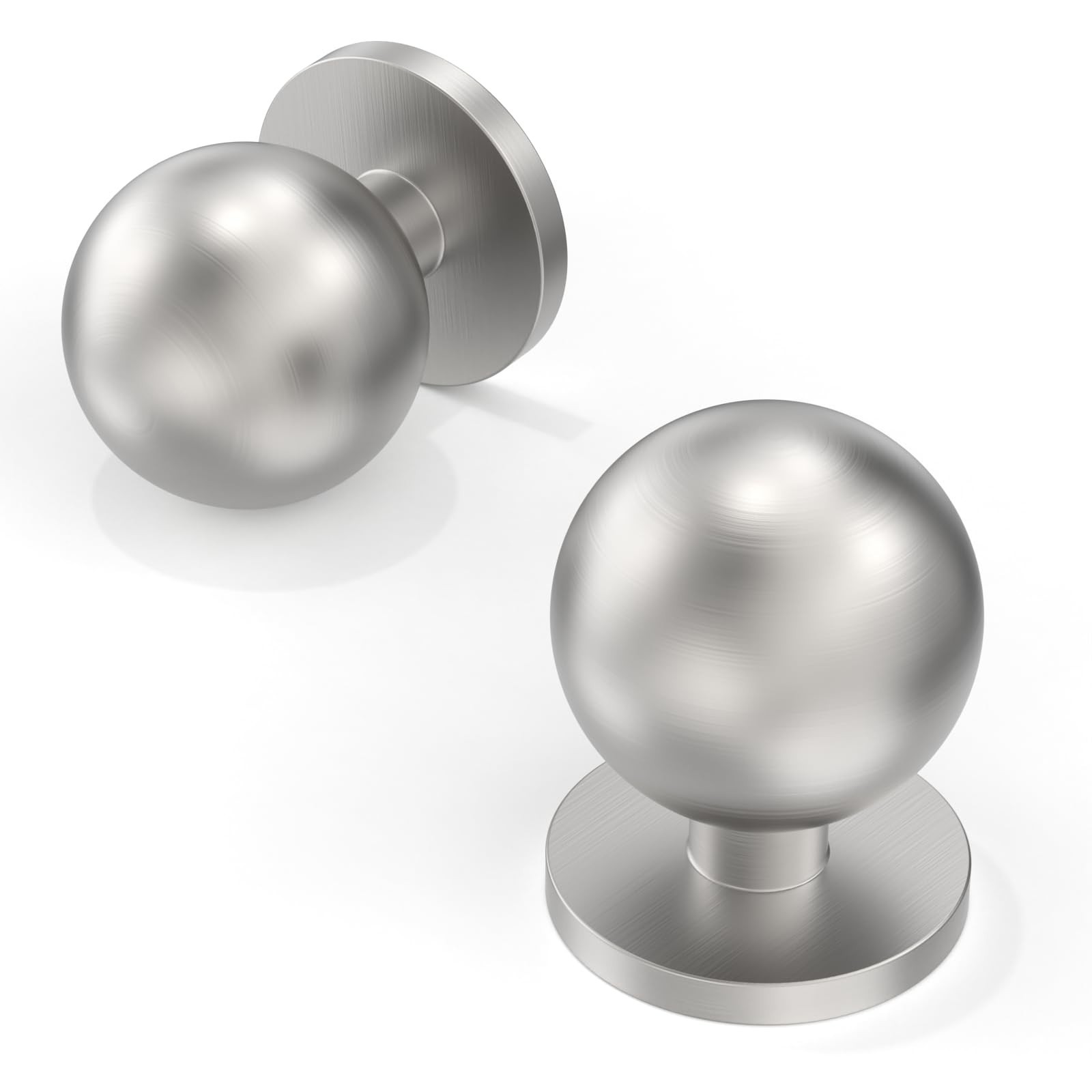 10 Pack Brushed Satin Nickel Kitchen Cabinet Knobs 1 Inch(25mm) Cabinet Pulls...