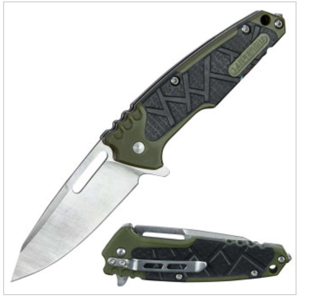 Sanrenmu CK-sRSK-7090 Tanto Folding Knife Black