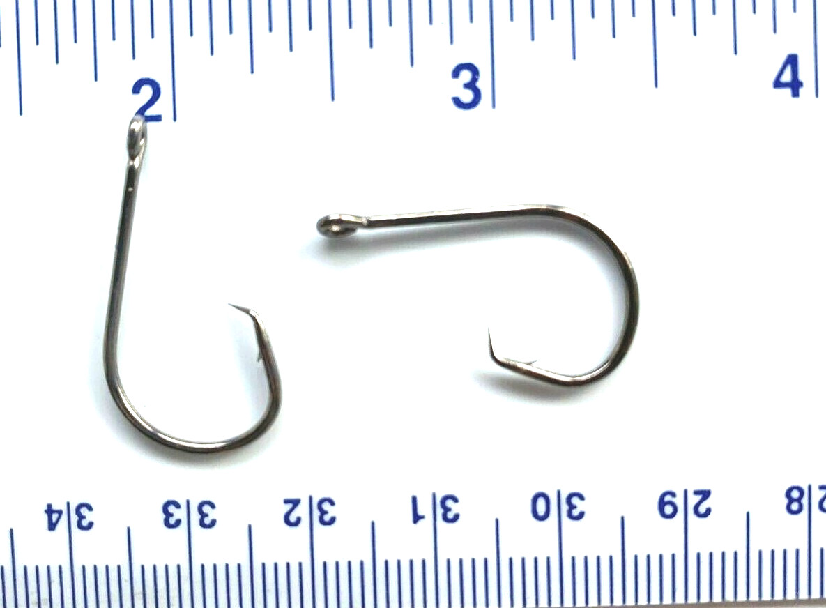 100 GT 2X Inline Circle Fish Fishing Hooks size 1 - 100 hooks 7381