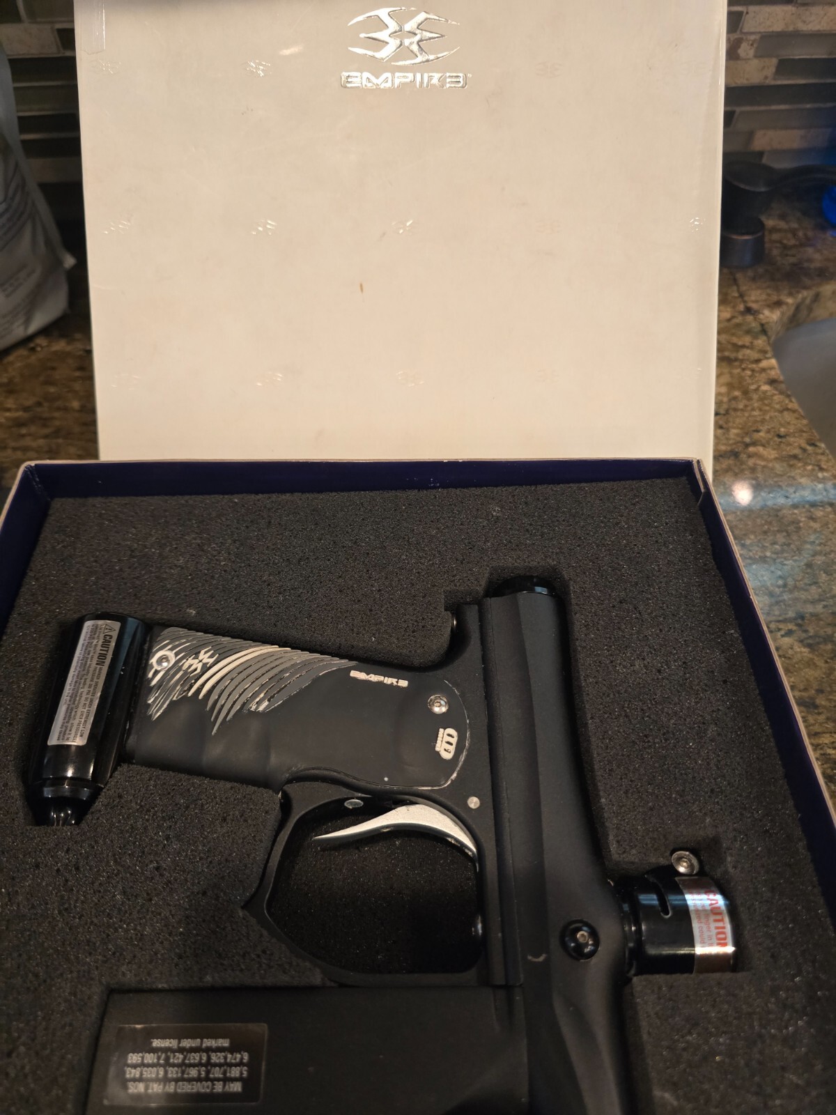 Empire Invert Mini Paintball Marker Gun - Black - Freak Barrel Set - USED