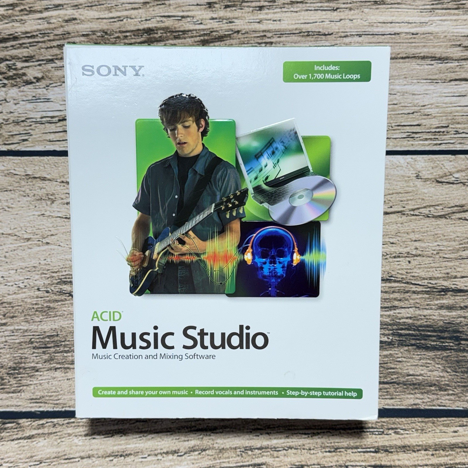 Sony ACID Music Studio 5.0 PC Windows Complete CIB 4 Discs Manual Vintage 2005