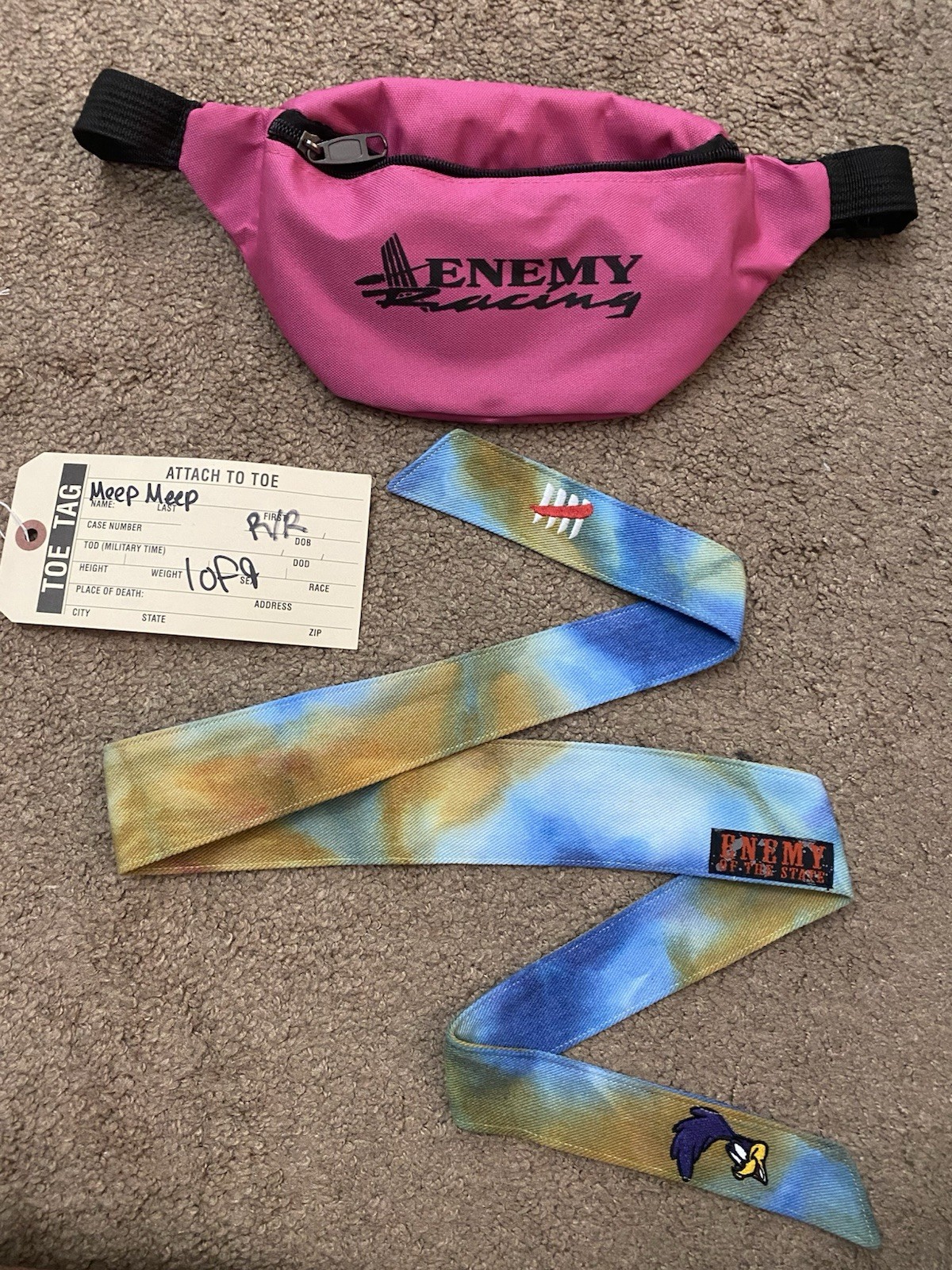Enemy Of The State Paintball Meep Roadrunner New Headband Sd Jt