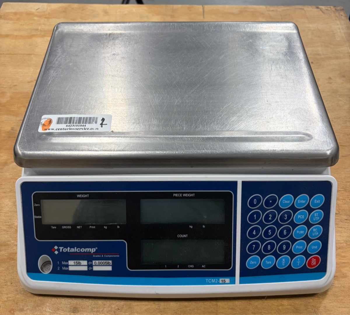 Totalcomp TCM2-15 Electronic Counting Scale 15 lb Capacity Bench Counting Scale