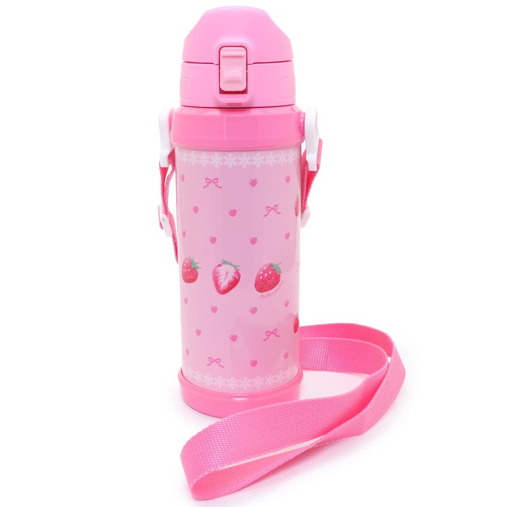 Mother Garden Wild Strawberry Stainless Steel Water Bottle 800ml Kids