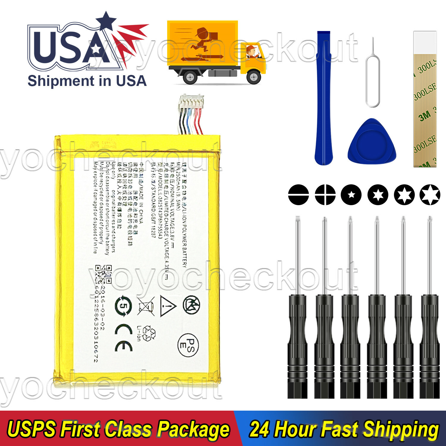 For ZTE Telstra Tough Max Spark R84 Battery LI3825T43P6H755543 Replacement Tool