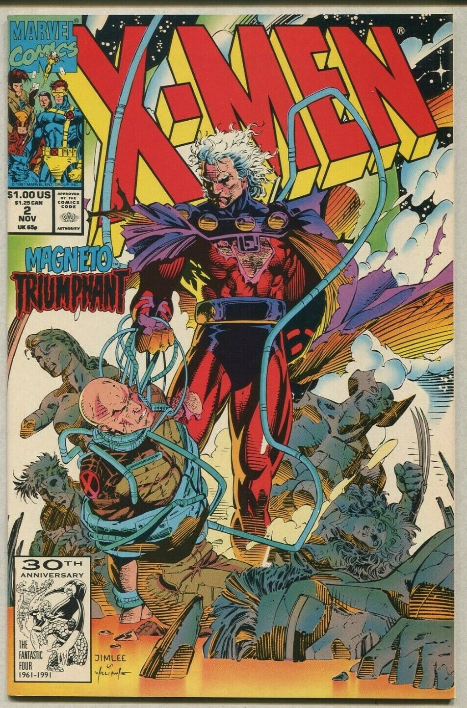 X-men 2 NM (1991) Magneto Triumphant Marvel Comics CBX17