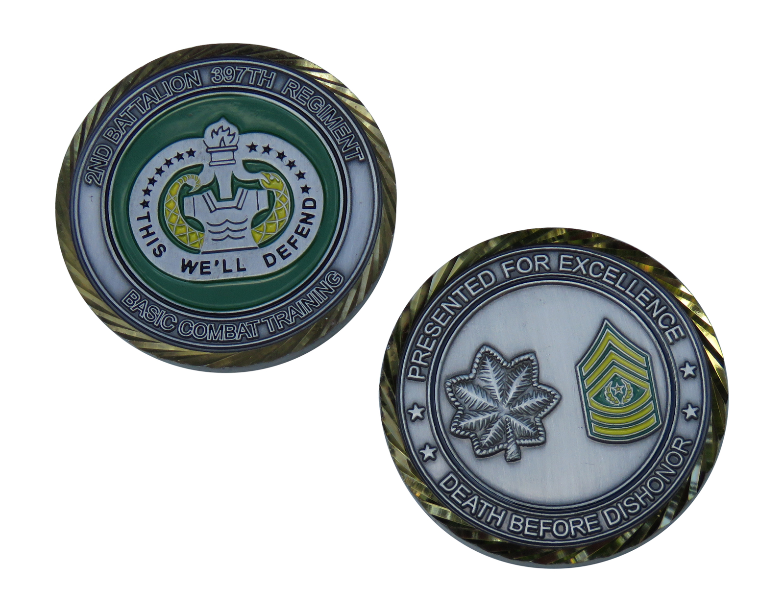 US Army 2nd Battalion 397th Regiment Challenge Coin