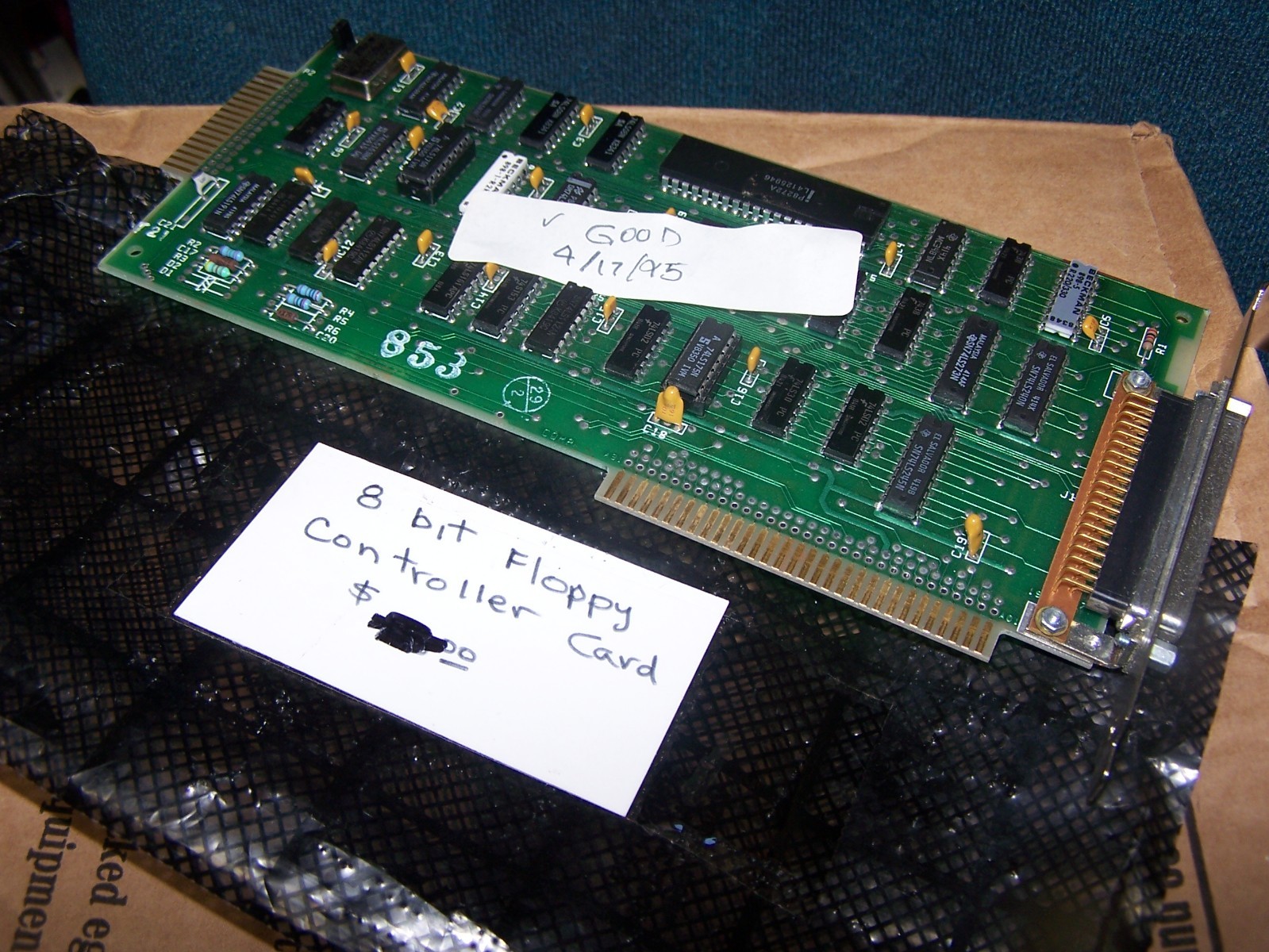 Vintage 8 Bit PC Floppy Controller Card