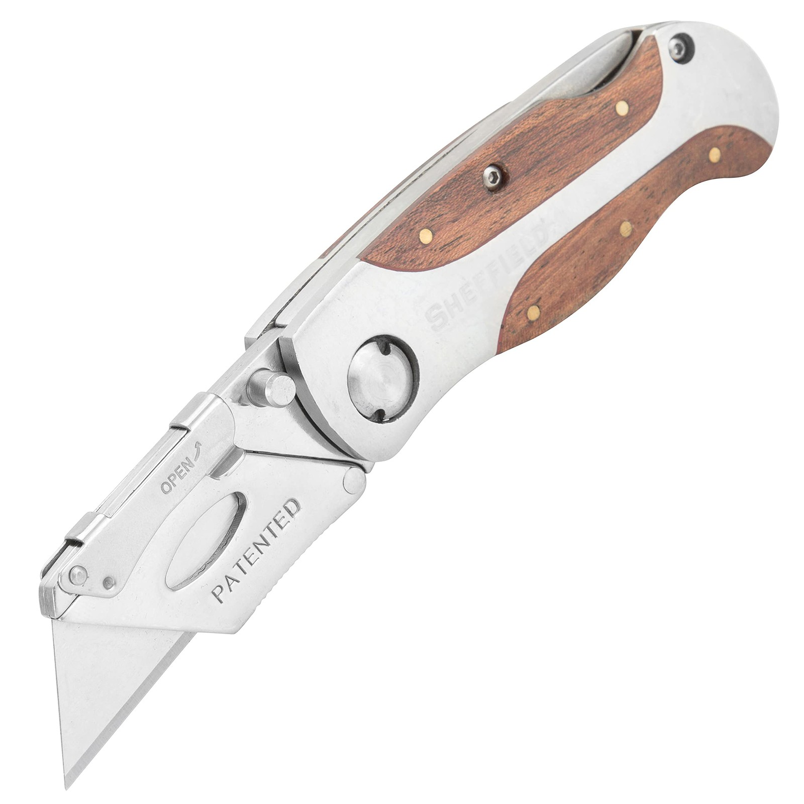 Sheffield 12115 Folding Utility Knife, Quick-change Utility Knife Blad