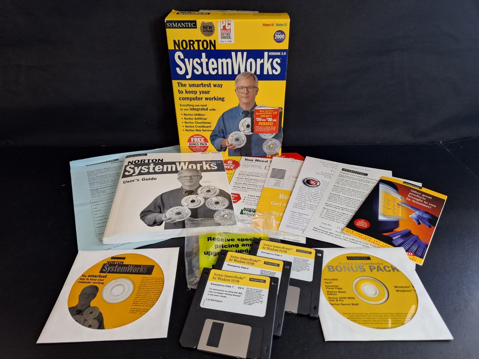 Symantec Norton SystemWorks Version 2.0 Standard Retail, Win95/Win98, Complete