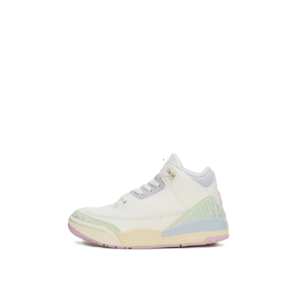 Little Kid's Jordan 3 Retro OG Sail/Aura-Jade Aura (IF4757 100)