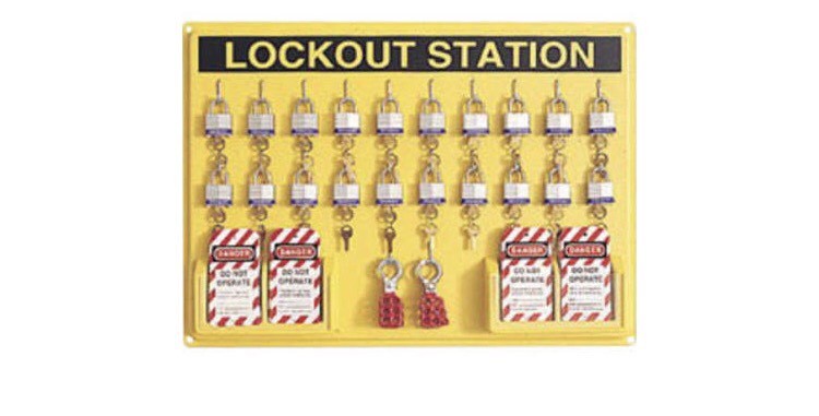 Honeywell 21'' X 29'' Polystyrene Departmental Complete Lockout Station NEW