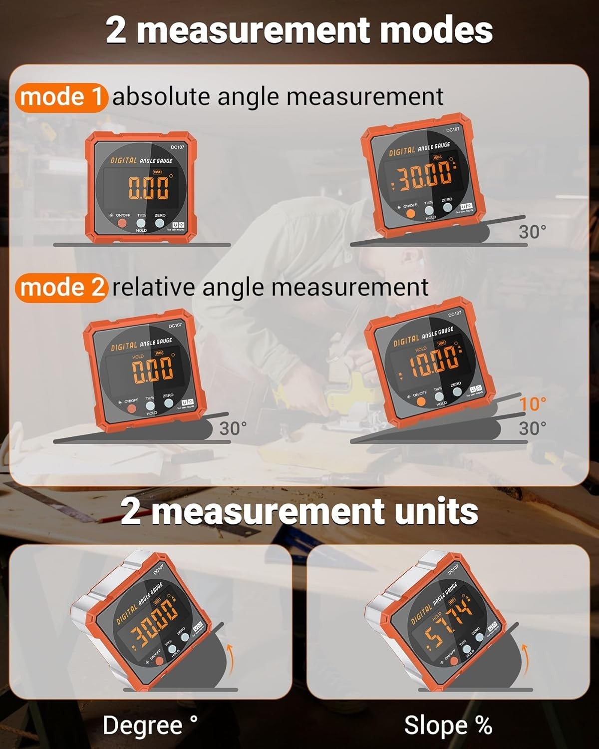 Compact Digital Level with Magnetic Base - Perfect for Home and Professional Use