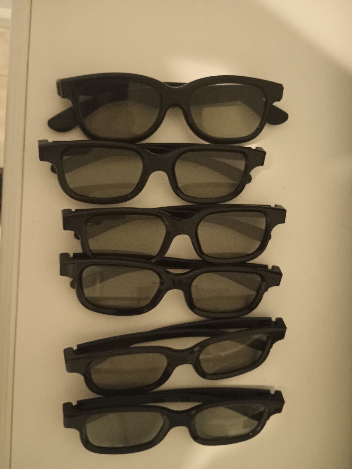 6x 6 REAL D PASSIVE 3D Glasses Adult Size NEW For PASSIVE 3d TVs