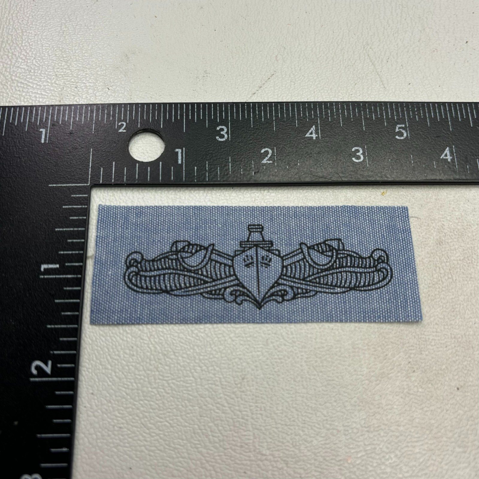VTG LIGHT BLUE US NAVY SURFACE WARFARE Badge Patch (I THINK, NOT SURE) 49a7
