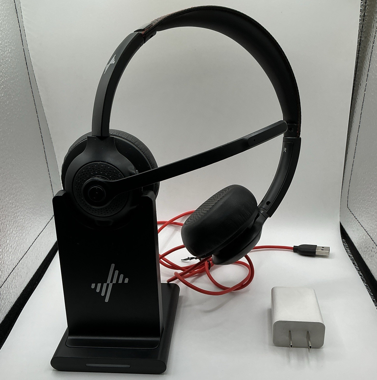 Jiamqishi EH02-P Black AI Noise Cancelling Bluetooth Wireless Headphones