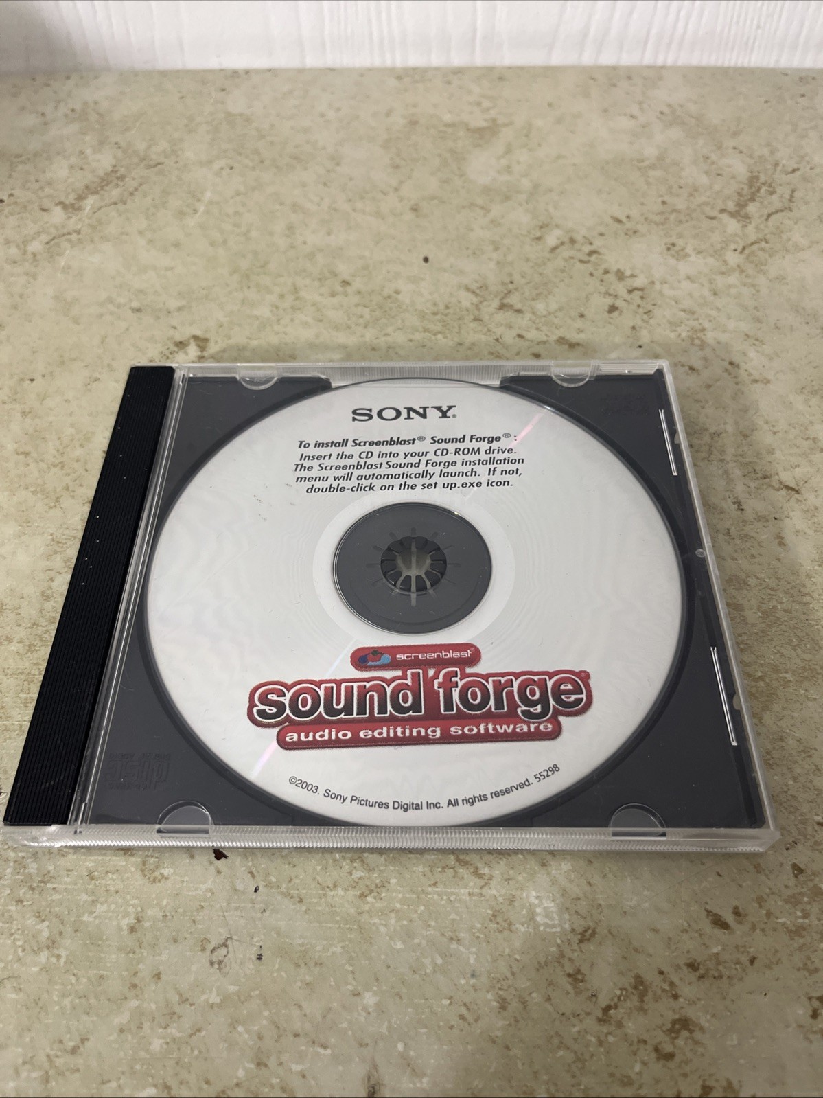 ScreenBlast Sound Forge Audio Editing Software CD Disc ONLY 2003
