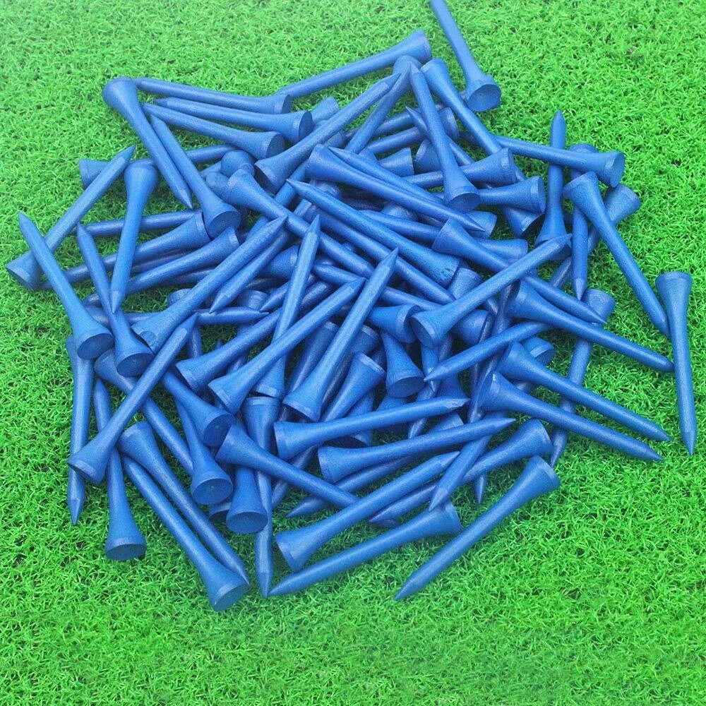 100 tees de golf de madera profesionales de 2-1/8 pulgadas