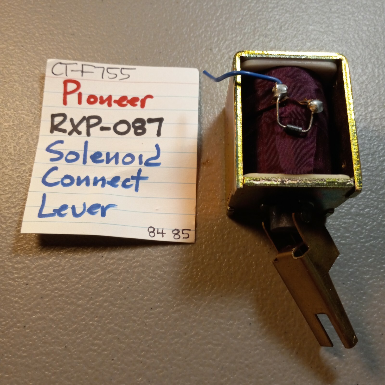 📈PIONEER  💥 RXP-087 SOLENOID W/CONNECT LEVER 💥 CT-F755 STEREO CASSETTE DECK