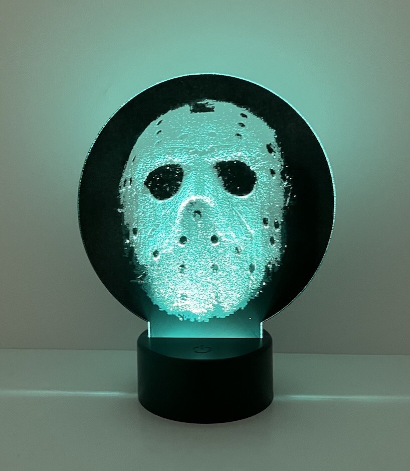 Friday The 13th 3D LED Light 8 Colors With Remote (Show It Off) Jason Voorhees