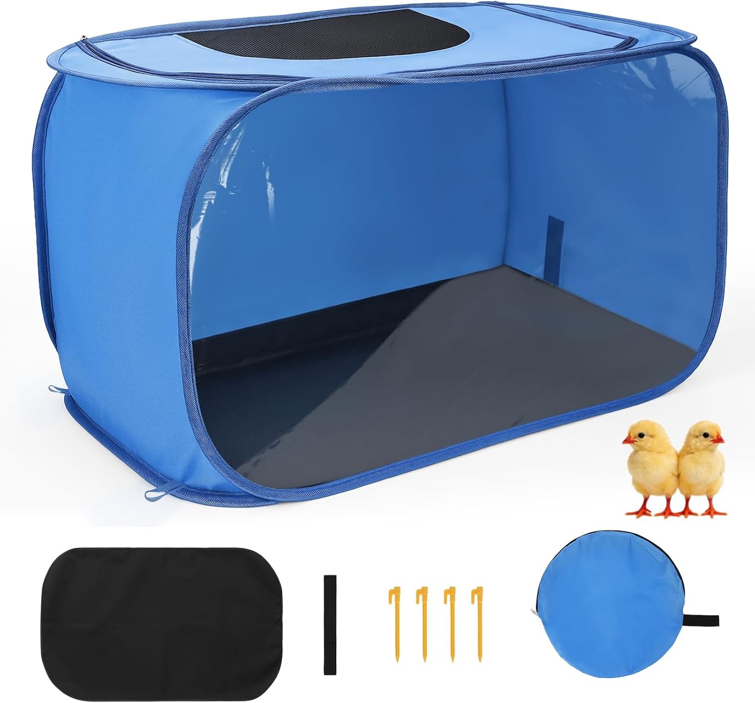 Portable Foldable Chick Brooder Kit with Clear Window for Easy Viewing