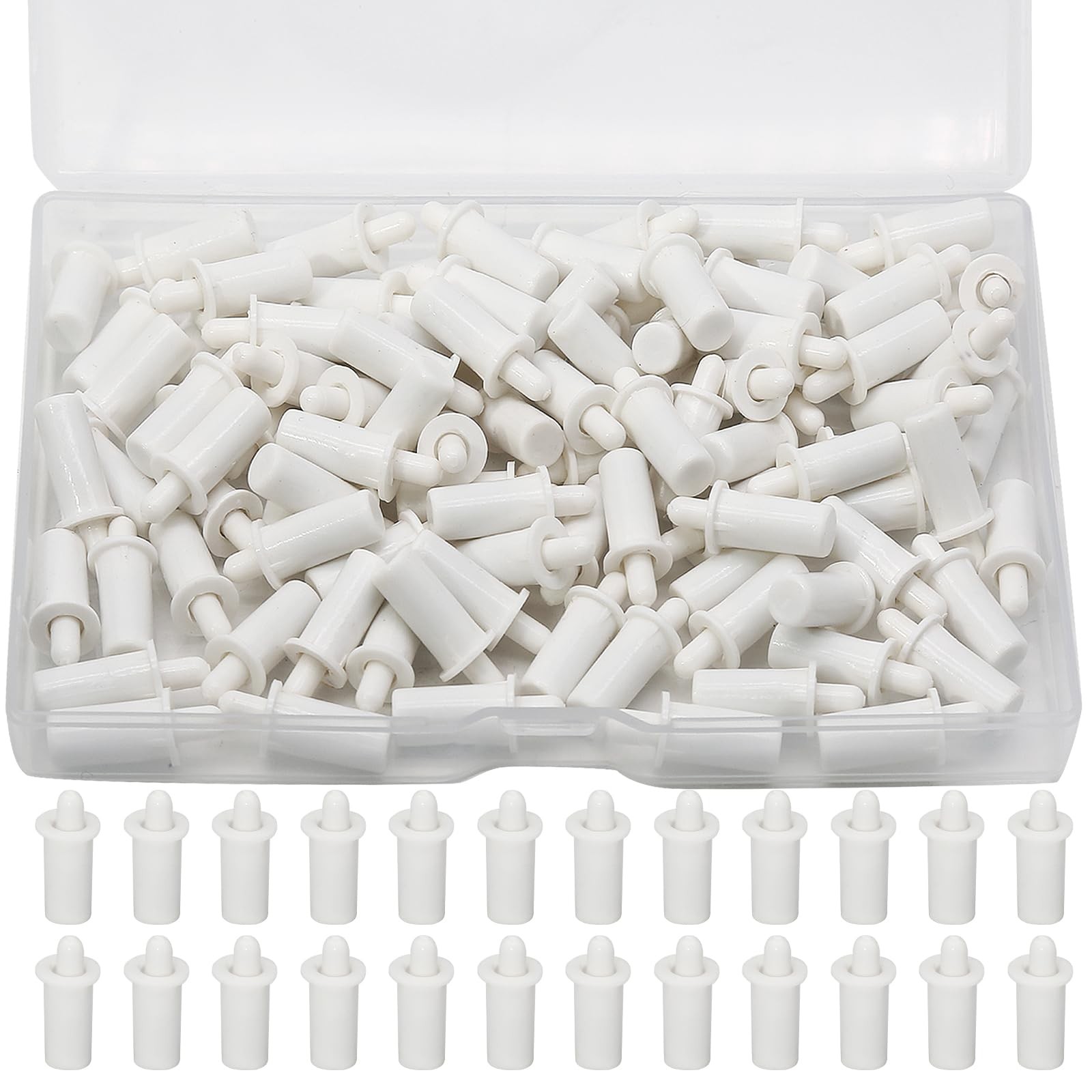 ISDVBUY 100 Pcs Spring Loaded Repair Pins, Replacement Plantation 100, White