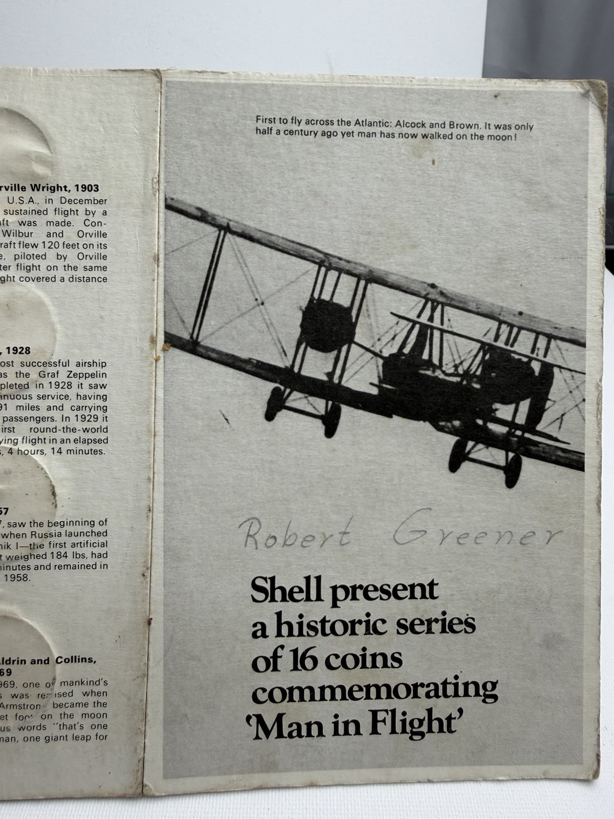 Man in flight Complete coin collection Set 3