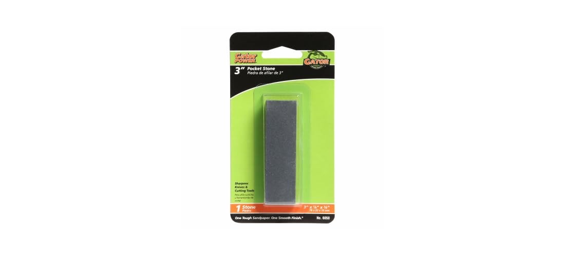 6050 3x7/8 inch Pocket Sharpening Stone for Knives Tools 1 Pack Abrasive