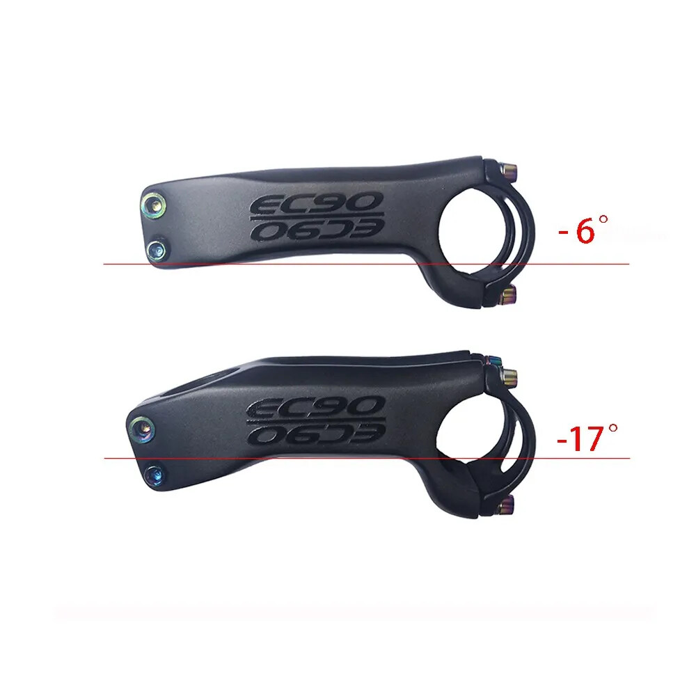 Carbon 6/17 Degree 31.8MM MTB Road Bike Stem Positive and Negative Cycling Parts