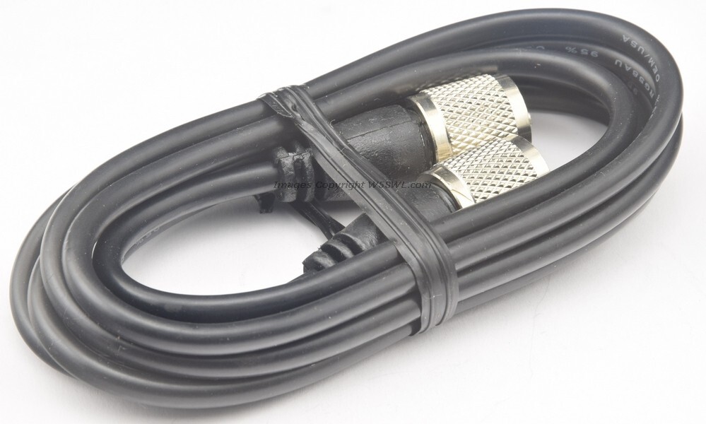 6ft RG-58A/U PL-259 to PL-259 Coax Jumper Patch Cable Ham Radio CB POTA