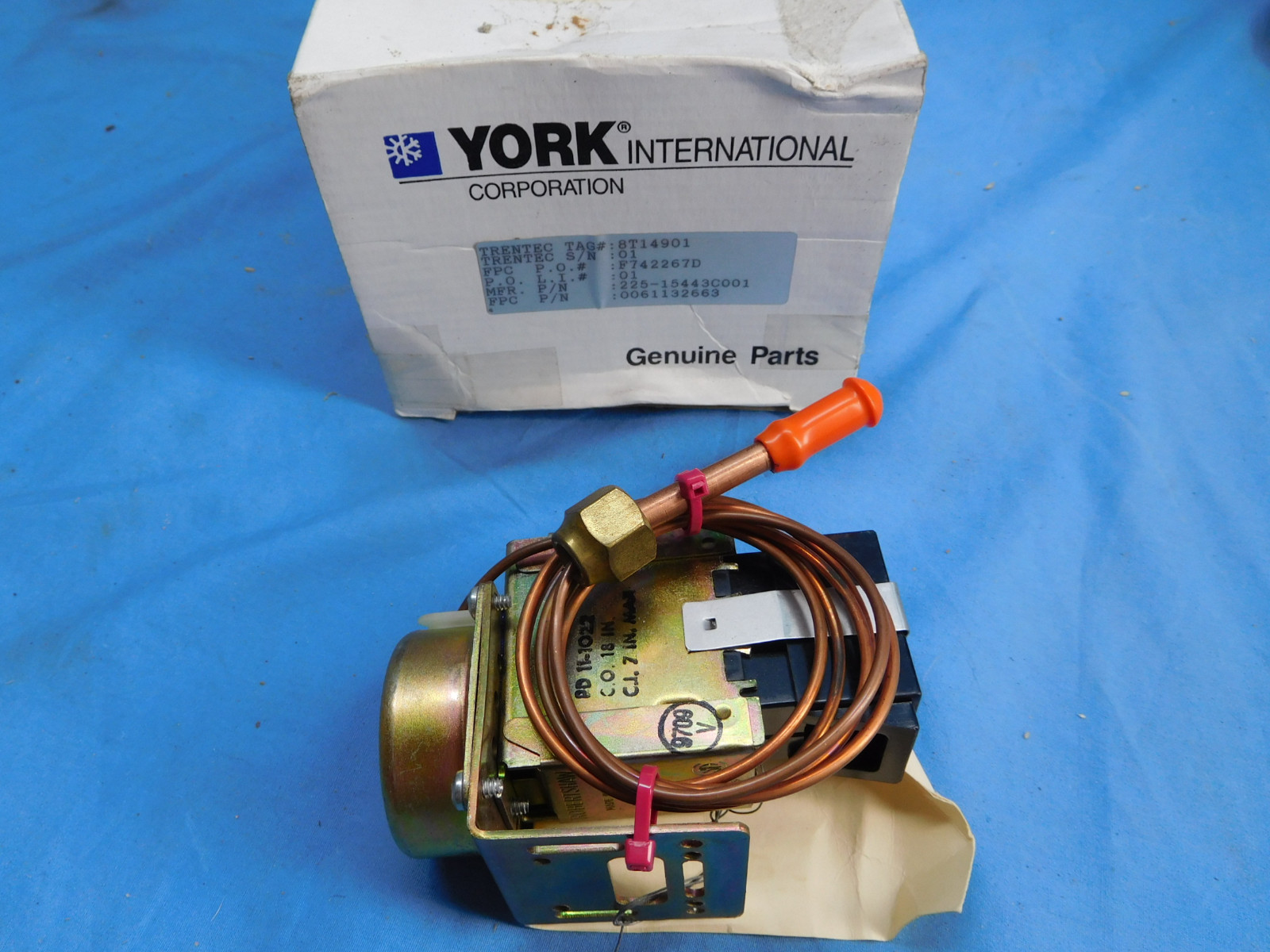 York 225-15443C-001 Control Pressure Switch