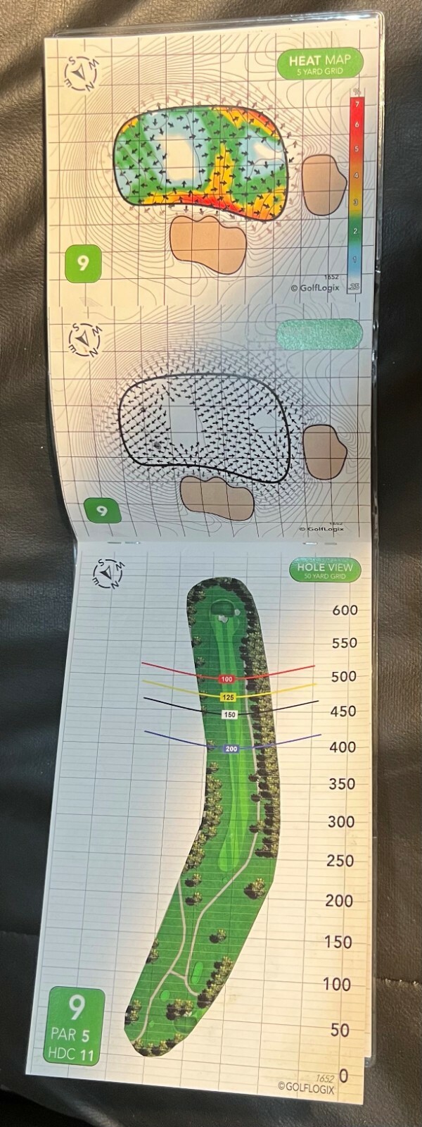 GolfLogix Green Book (yardage book including green map)
