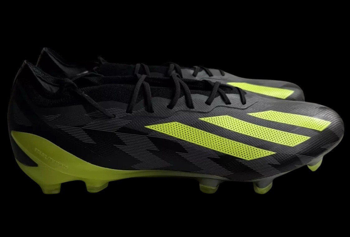 adidas X CRAZYFAST Injection.1 FG Men’s 13 Soccer Cleats Black/Yellow IG0670 NEW