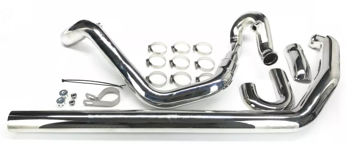 Bassani 11215A True Dual Chrome Header Pipes
