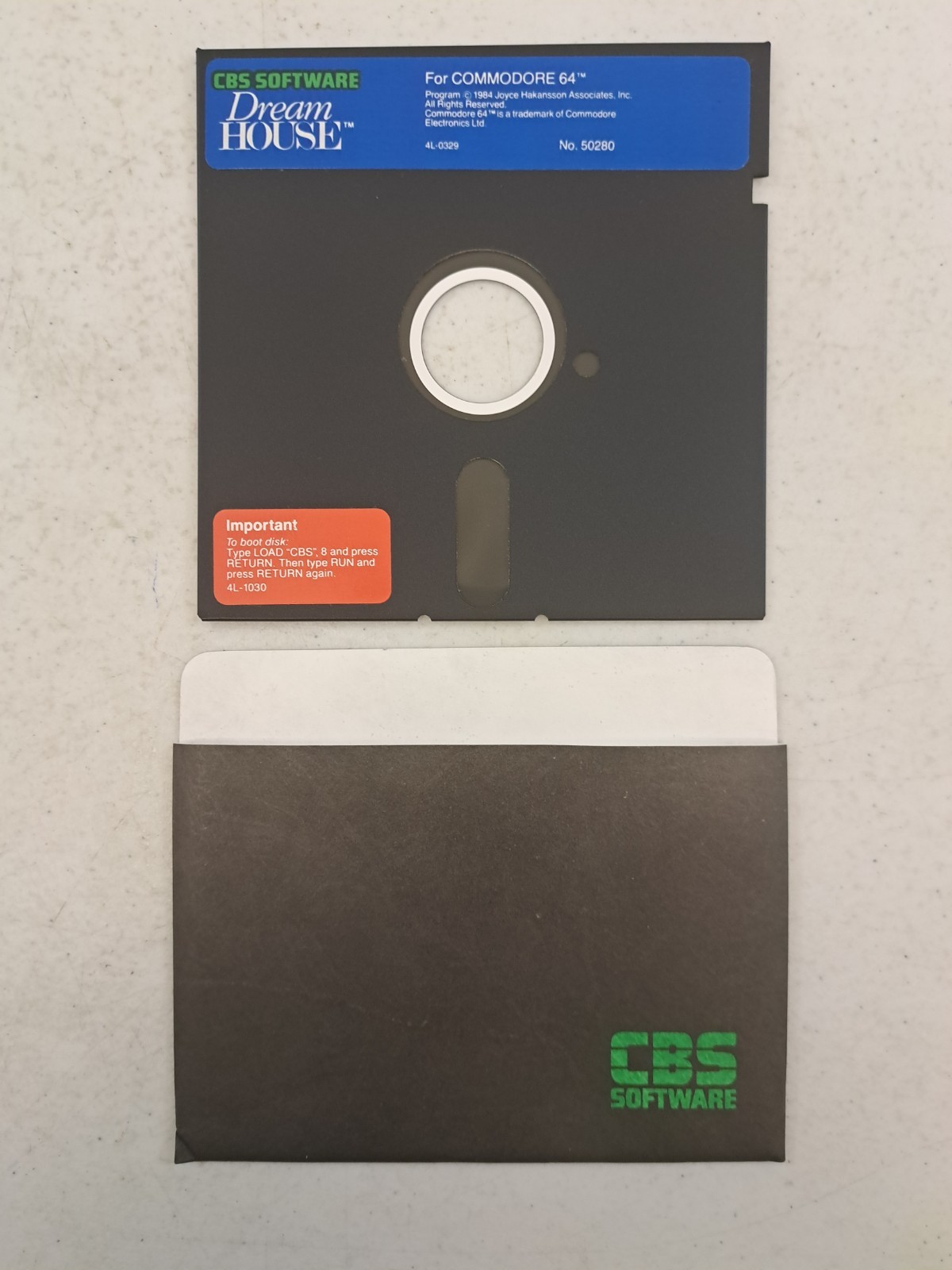 Dream House gor Commodore 64-CBS Software-Box-Disk-Manual-1984