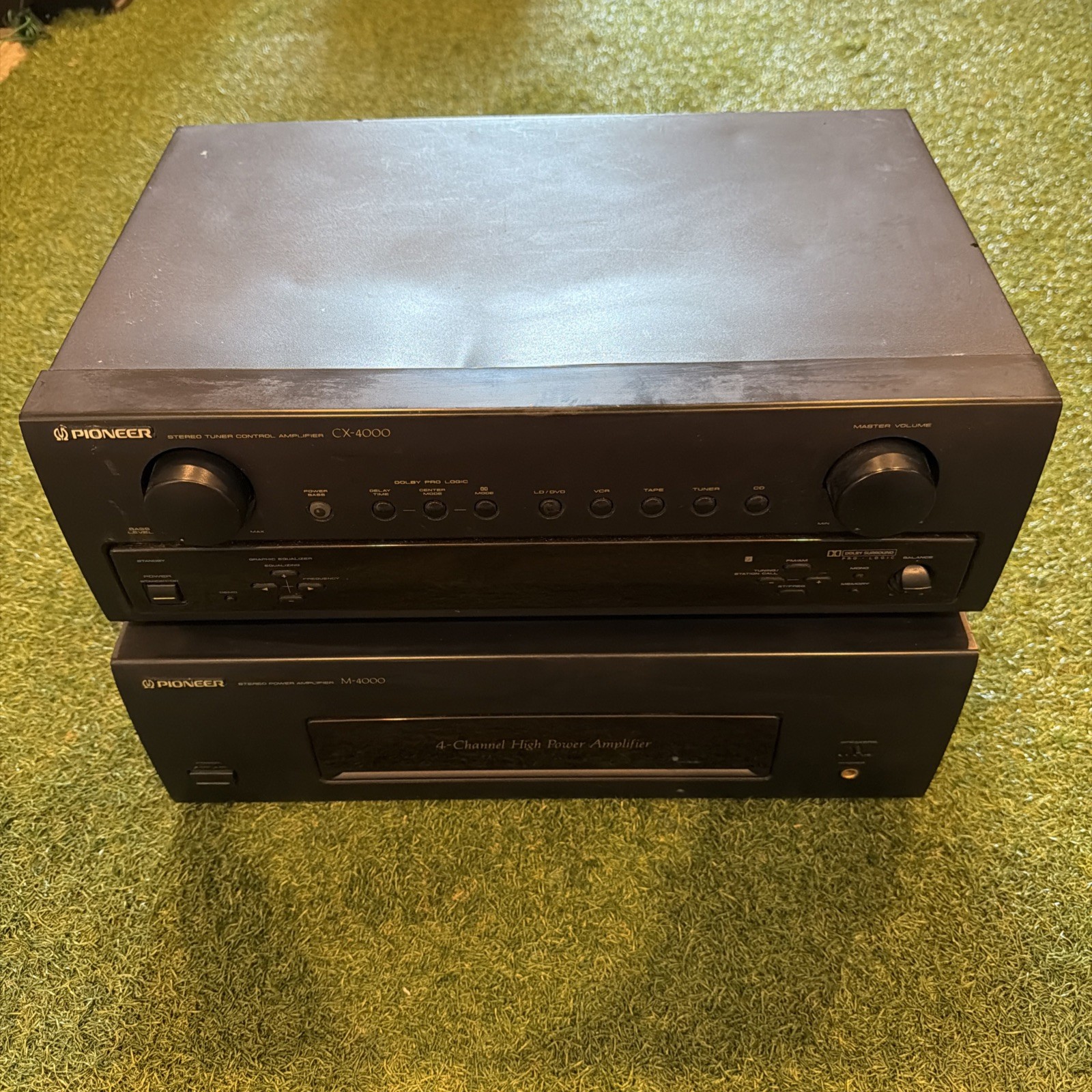 Pioneer M-4000 Power Amplifier & CX-4000 Stereo Control Tuner Tested Working