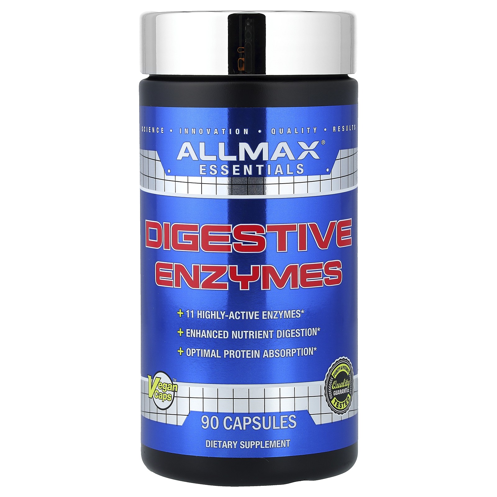 ALLMAX Nutrition Digestive Enzymes  Protein Optimizer 90 Capsules GMP Quality