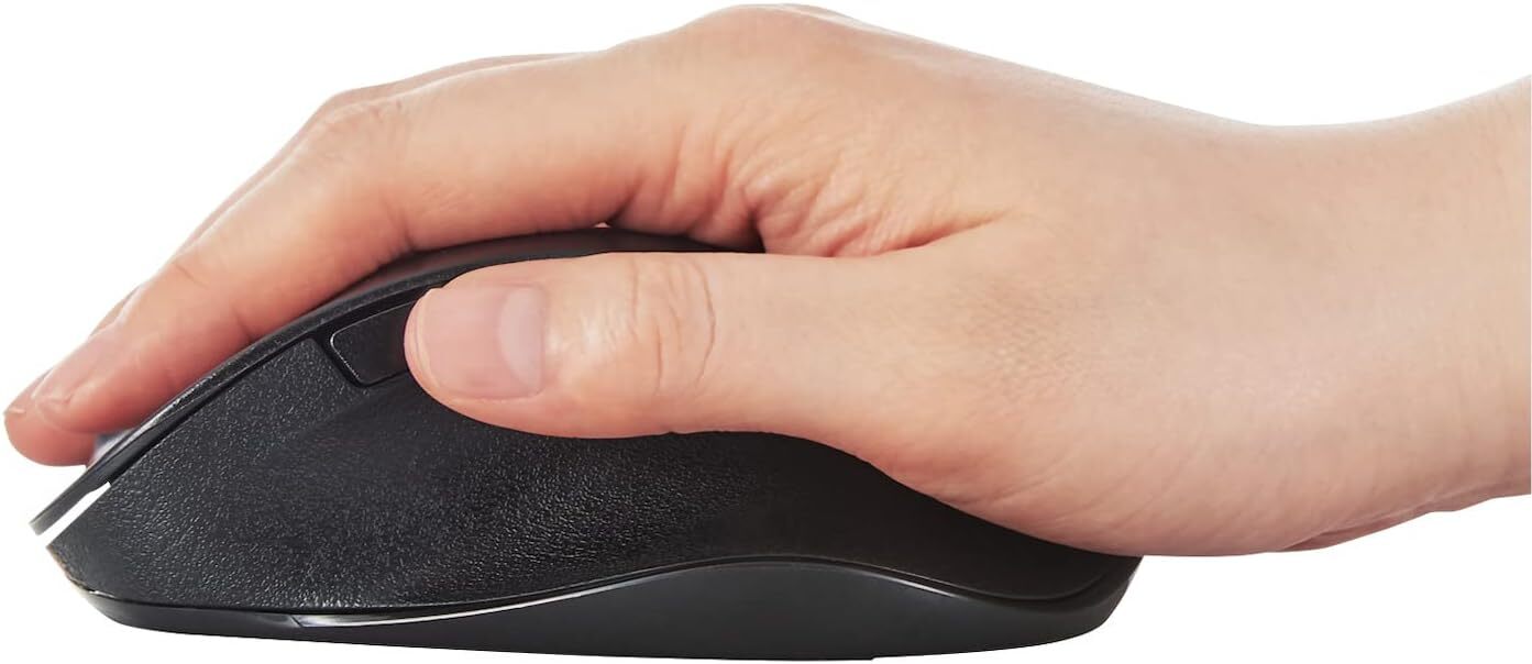 ELECOM Wireless Mouse Bluetooth Silent EX-G Grip Master Multi-Pairing L Siz